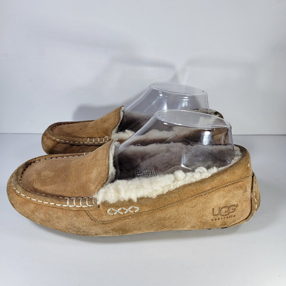 UGG Australia Womens Size 7 Chestnut Ansley 3312 Moc Slip On Shearling Slipper